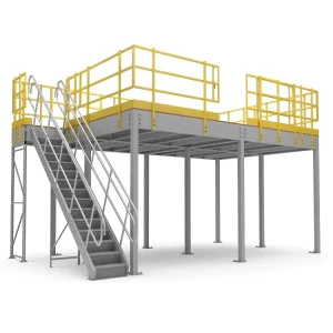 Steel Structure Mezzanine Floor Platform for Industrial Storage Rack System