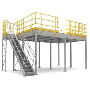 Steel Structure Mezzanine Floor Platform for Industrial Warehouse Storage