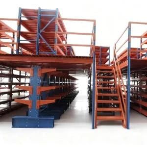 Steel Structure Mezzanine Floor with High Space Utilization Rate Industrial Metal Structure Mezzanine Platform System