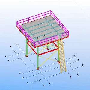 Steel Structure Prefabricated Customized Design Frame Water Tank Tower Platform Building