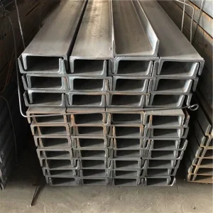 Steel U shaped Channel Stainless Steel U shaped Beam Structural Component 3mm 5mm Thickness Steel C shaped Channel