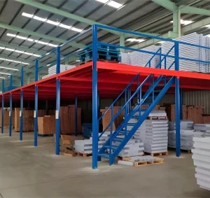 Steel Work Platform Industrial Mezzanine System for Production Area Overhead Storage