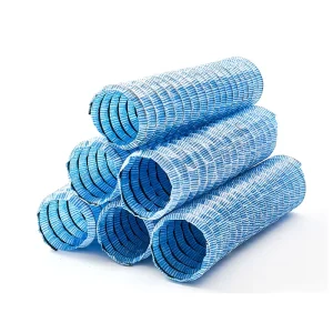 Steel plastic Flexible Blue Soft Penetrated Water Pipe D5cm D30cm