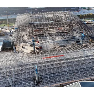 Steel structure Professional Design Steel Space Frame Truss Structure for Railway Station Roof
