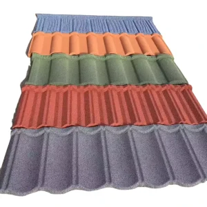 Stone Coated Metal Roof Tile Waterproof Wind Resistant Anti UV Lifetime Warranty Galvalume Steel Roof Tile