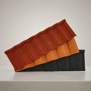 Stone Coated Metal Roof Tiles In Biggest Size Heat Resistant Sheets Building House Easy Labor Installation Saves Hotel Roofing