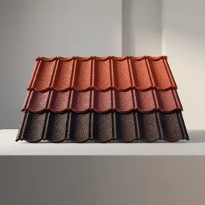 Stone Coated Metal Roof Tiles In Biggest Size Heat Resistant Sheets Building house Easy Labor Installation Saves Hotel Roofing