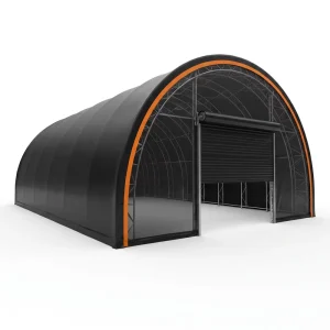 Storage Hoop Load Barn Snow Minnesota Hay Fabric Shelter Covered Farm House Round Door Equipment Chicken 5000 Galvanized Steel