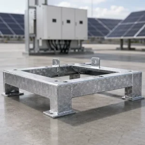 String Inverter Welded Mounting Chassis Hot Dip Galvanized C3 C5 Rated Q235 Q345 Q355 Carbon Steel SGS Inspected ISO 9001