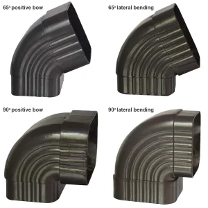 Strong Weather Resistance Roof Gutter Corrosion Resistance Rain Gutter System 90 Degrees 65 Degrees Positive Side Metal Gutter