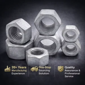 Structural Bolts and Nuts Heavy Hex Nut Plain Carbon Steel High Strength M3 Fully Threaded Self Locking DIN 6195 Large Width AF