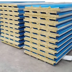 Structural Grade Rockwool Sandwich Panel Energy Efficient Board for Modern Construction Project