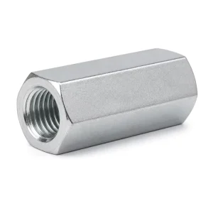 Structural Grade Steel Hex Coupling Nut Ensuring Secure Base Plate Anchoring