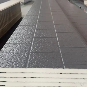 Structural Insulated Panels Rock Wool Steel Sandwich Panels Fire Resistant Metal Modern House Ceiling Wall Roof