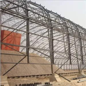 Structural Space Framework Curved Steel Roof Trusses for Cement Plant