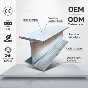 Structural Steel H Section Beam Q355B ASTM Standard Non Alloy Hot Rolled for Steel Structure Warehouse Construction