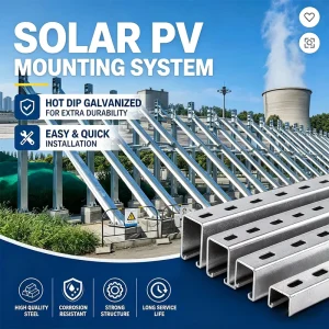 Sturdy Zinc Aluminum Magnesium Pv Mounting Structure Advanced Solar Panel Mounting Bracket for Commercial Solar Installation