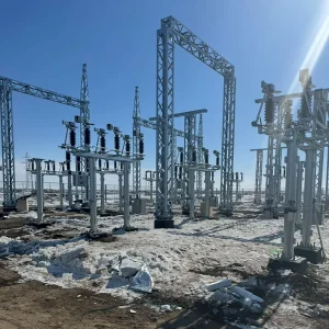 Substation Equipment Lattice Steel Support Frame High-Strength Structure Substation Gantry