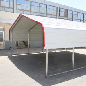 Sunshade Waterproof Heavy Duty Carport with Galvanized Steel Heat Treated Roof Portable Customized Canopy for Warehouse and Garage