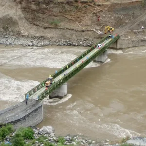 Super Bridge Heavy Temporary Steel Structure Bailey Truss Bridge Q345B Q460C Grade GB Standard China Origin 15 21 Days Delivery