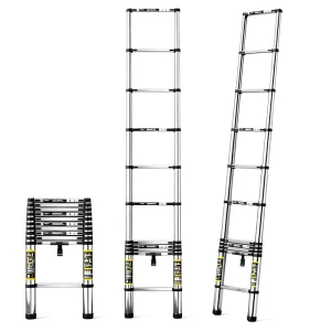 Support Sample Order Solid Built Anti Rust Nonslip 3.9m Retractable Straight Telescoping Stainless Steel Ladder for Roof