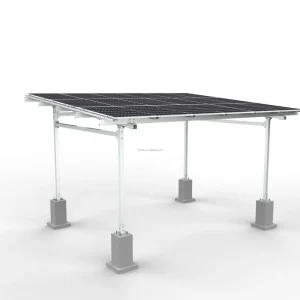 T-Frame Carbon Steel Solar Mounting Rooftop Home Carport With 10-Year Warranty