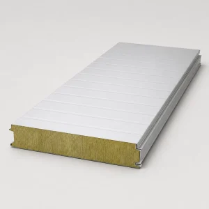 TDC51D+Z TDC51D+AZ CGCC Rock Wool Sandwich Panel 950mm Width Fireproof Insulation Composite Board for Wall Cladding