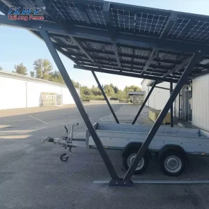 TLWY Arrival Price Waterproof Diy Top Parking Structures Carbon Steel Carport Solar Photovoltaic Roof System