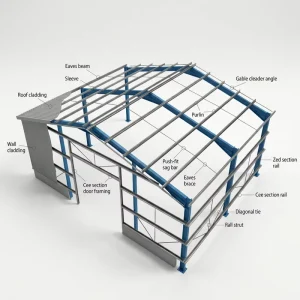 TOPPRE Australia Standard Prefabricated Galvanized Steel Structure Metal Frame Portable Shed Industrial Building Office Site