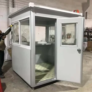TOPPRE Guard Booth Prefabricated Mobile Food Kiosk Booth Economic Portable Mobile Security Sales Booth Guard House