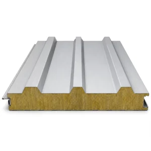TS280GD+Z TS350GD+Z S350GD+Z High Strength Rock Wool Sandwich Roof Panel Fireproof Insulated Board for Steel Structure Building