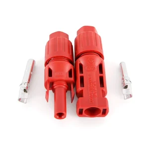 TUV Certified 1000V Red Solar Connector Tinned Copper Core with 30A Rated Current for Solar Cell Wiring Board Power Applications
