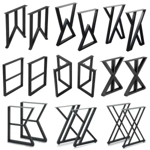 Table Legs Metal Frame More Simple Style Modern Furniture Legs Hardware Industrial Square Metal Iron Table Legs