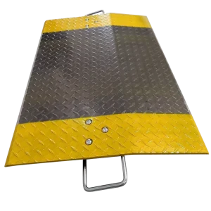 Tailong Lightweight Diamond Pattern Steel Dock Plate Mobile Loading Ramp with 1 Year Warranty 60kg for Truck Container Use