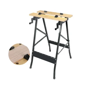Telescopic Saw Horse Metal Folding Trestle Work Bench Stand Adjustable Height Carpentry Work Bench