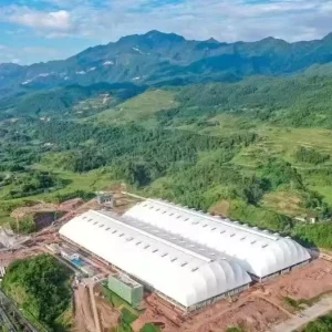 Tensile Membrane Roof Steel Structure Building Outdoor Parking Shed Basketball Court Canopy School Tennis Grandstand Sunshade