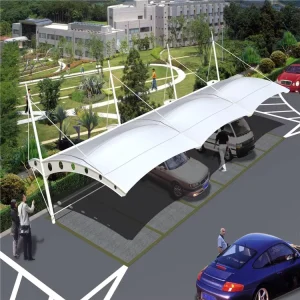 Tensile Steel Roof Structure Canopy for Car Parking Shed