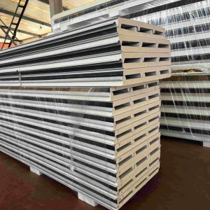 Thermal Insulated Fireproof Panel Polyurethane EPS PIR Rock Wool Glass Wool Sandwich Panels for Roofing Panels