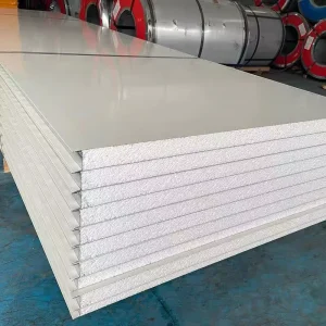 Thermal Insulation Color Steel Rock Wool Sandwich Panel Exterior EPS Wall Panel