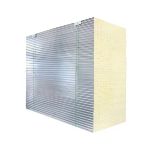 Thermal Sound Insulation Rock Wool Sandwich Panel Metal Coating Waterproof Fire Resistant Modern Exterior Wall Hotel Roof Wall
