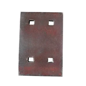 Thickened Cast Steel Tie Plate High Pressure Resistant Track Bearing Parts