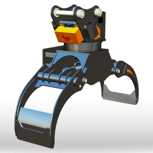 Thickened Excavator Grapple 360 Degree Rotation Log Handling Clamp for Forest Farm Site Loading Unloading 6 16 Ton