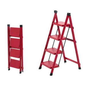 Thickened Portable Non-Marring Folding Step Ladder for Indoor and Outdoor Use