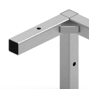 Three-Way Outdoor Steel Eave Corner Connector for Pagoda Tent Secure Roof-Beam and Upright Support Integration