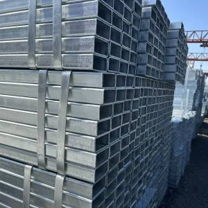 Tianjin Manufacturer Hollow Metal Galvanized square Rectangular Steel Tube pipe square Hollow Steel Pipe Price