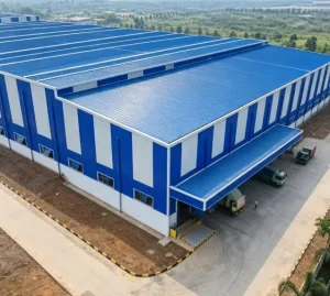 Tianying Corrosion Resistant Industrial Prefab Steel Warehouse Galvanized Frame Custom Sizes Logistics Center Garage Workshop