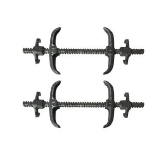 Tie Rod Kit Threaded Rod with Nut Thread Bar Metal Rod for Pipes Construction Concrete Steel Formwork Accessories