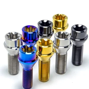 Titanium Alloy Wheel Bolts Car Modification Forged Lightweight M12 M14X28 P1.25 P1.5Mm