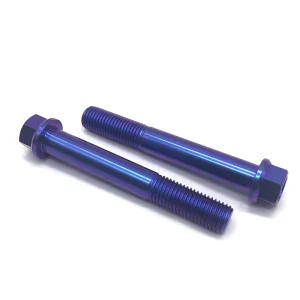 Titanium Bicycle Sprocket Nuts M6 M8 M10 x 1.25 Screws Flange Bolts Titanium Bolts