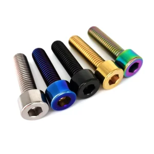 Titanium Bolts M8 x 20/25/30/35/40 mm for MTB and Road Bicycle Seatpost, Headset, and Brake Allen Key Square Head Screw
